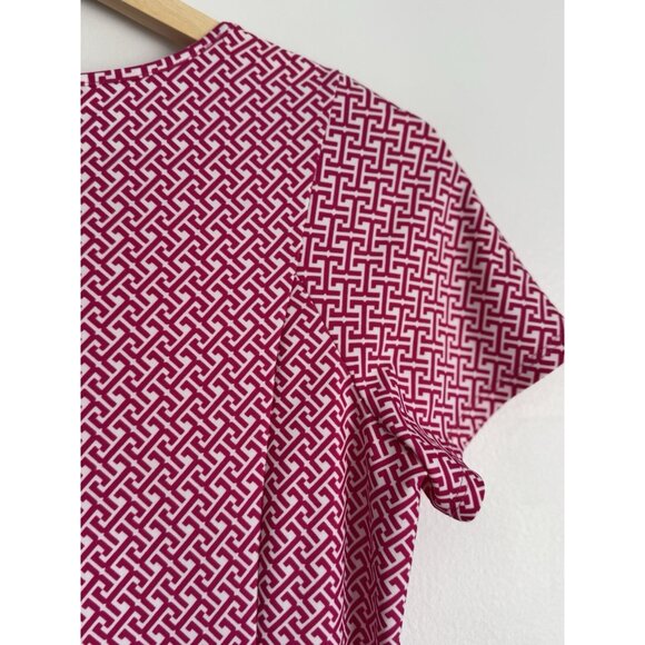 Jude Connally Womens Geometric Dress Size Small Pink Knee Length Jude Cloth - Picture 6 of 9